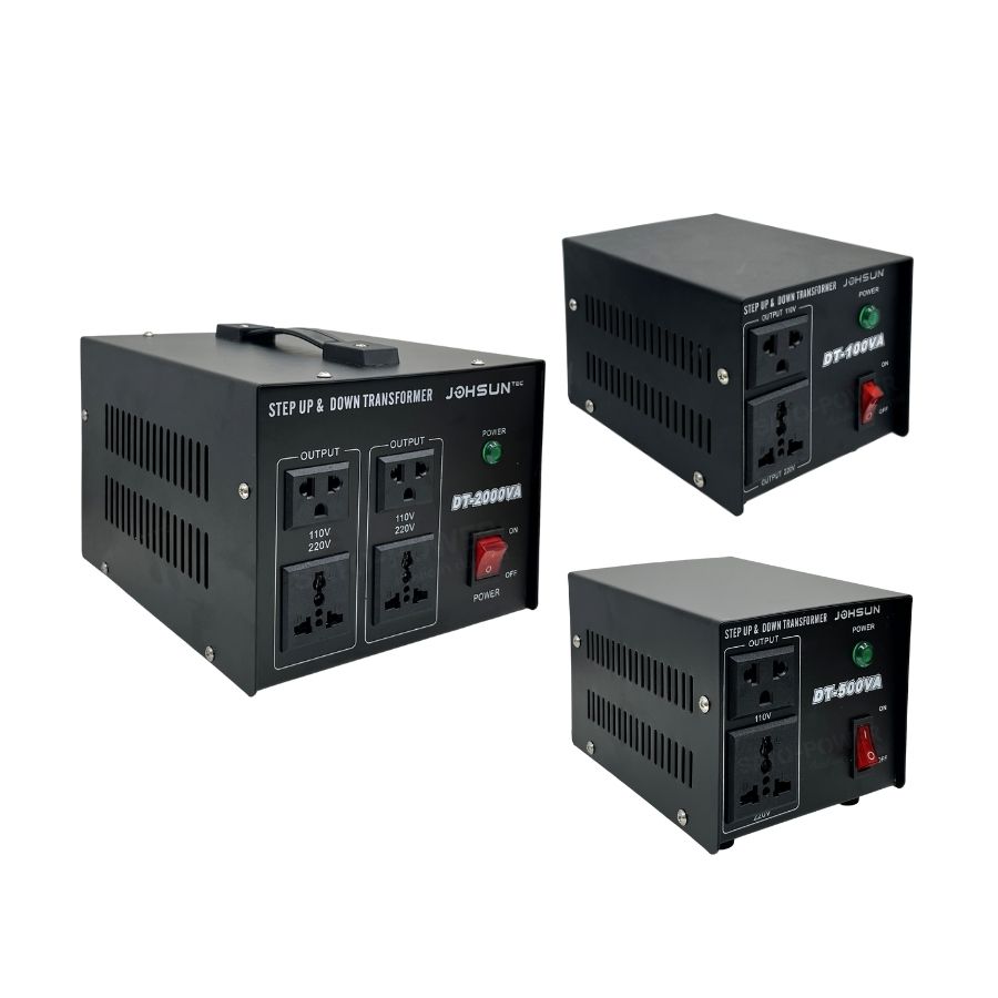 JOHSUN หม้อแปลงปรับแรงดันไฟฟ้า Step-up / down | 100-2000W หม้อแปลงไฟ 220V เป็น 110V
