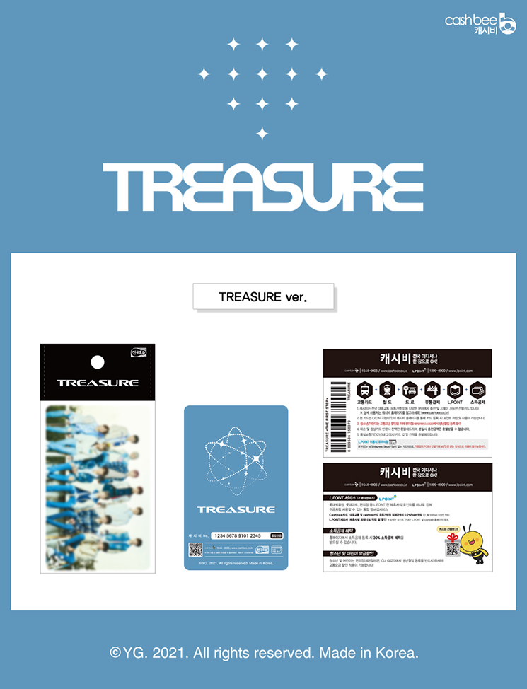 [PRE-ORDER] TREASURE - Cashbee Transportation Card "THE FIRST STEP : TREASURE EFFECT"