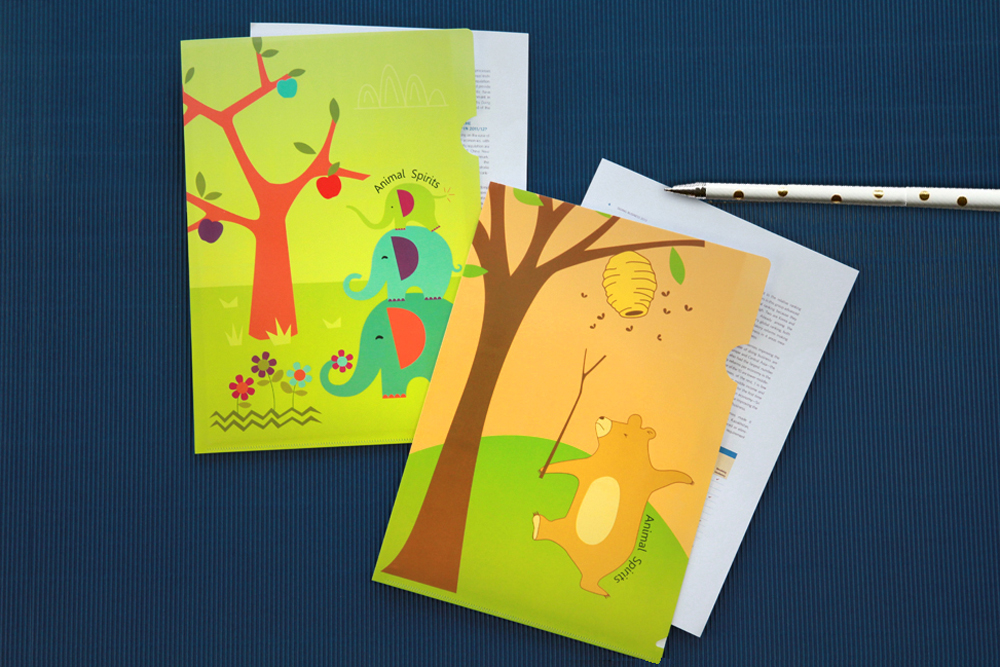 แฟ้มซอง A4 พิมพ์ลาย Animal Spirit