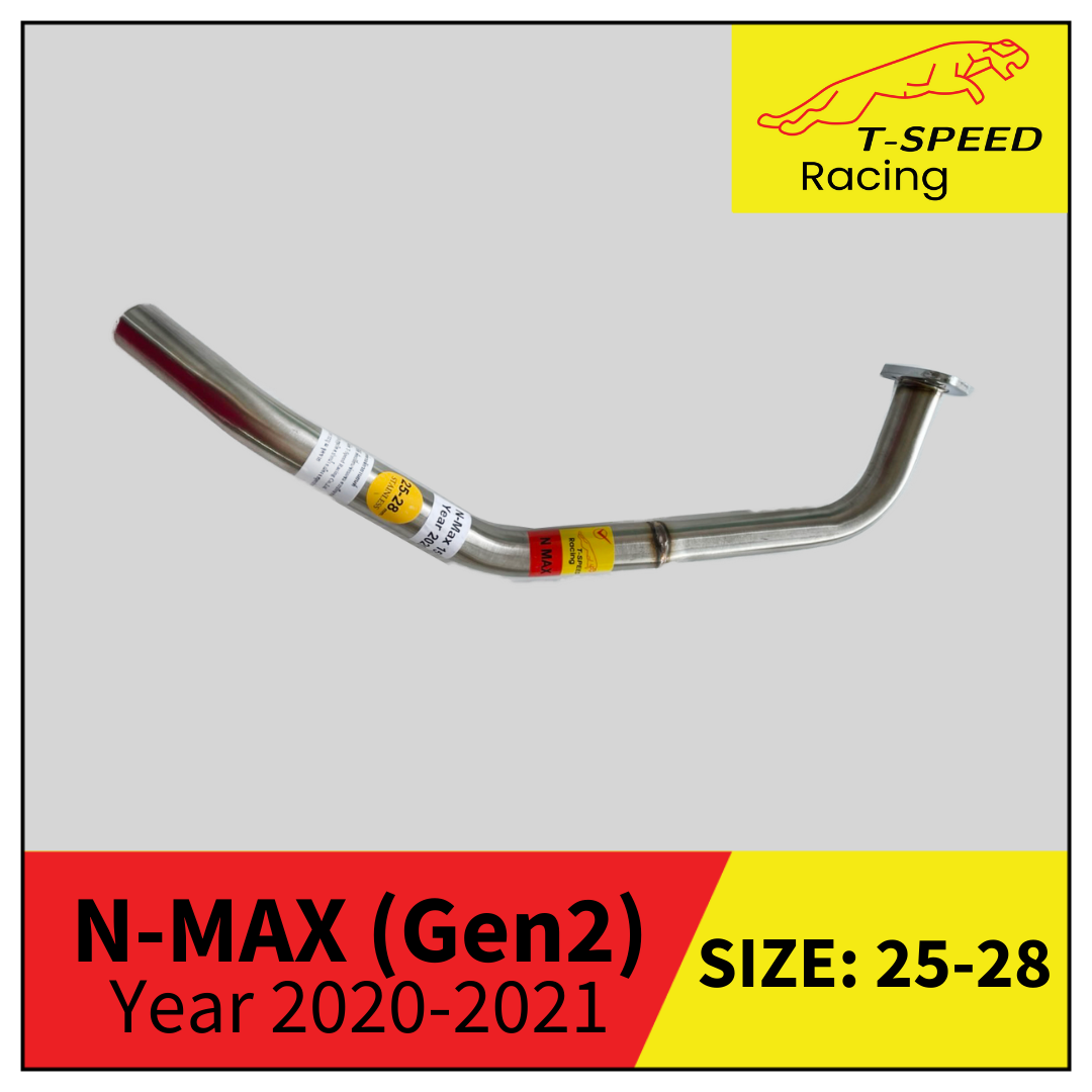 คอท่อ Yamaha N-MAX Gen 2 Year 2020-2021 🔩 Stainless steel แท้ เกรด 304 หนา: 1.2 มิลลิเมตร Size 25 m.m. ราคา 400 บาท Size 25-28 m.m. ราคา 450 บาท Size 28 m.m. ราคา 450 บาท