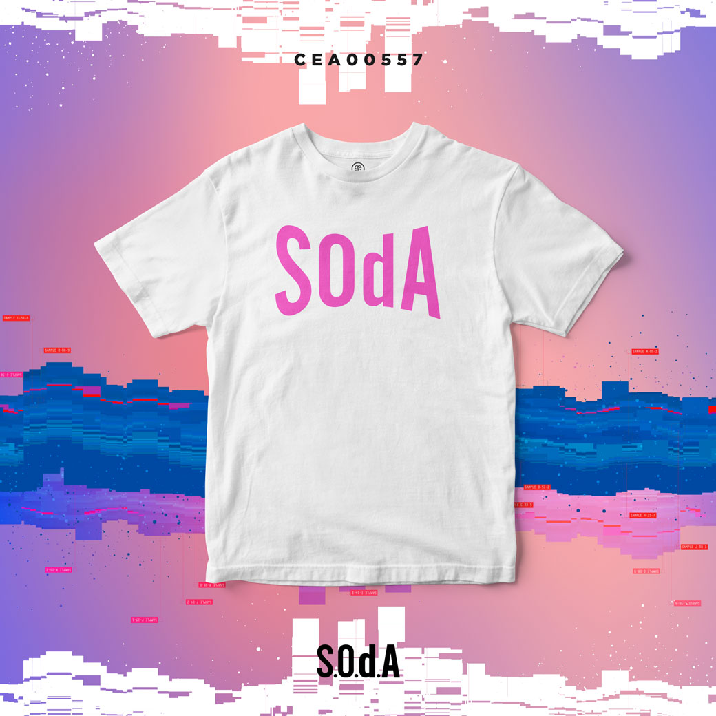 เสื้อยืด พิมพ์ลาย S.O.d.A Deep Pink รหัส CEA00557 #เสื้อยืด #SOdA #SHOPTER