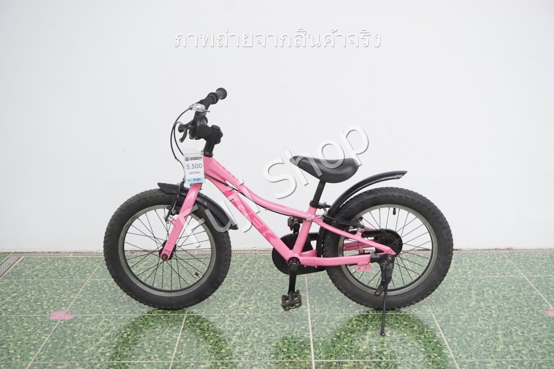 จักรยานเด็กญี่ปุ่น - ล้อ 16 นิ้ว - ไม่มีเกียร์ -Trek- สีชมพู [จักรยานมือสอง]