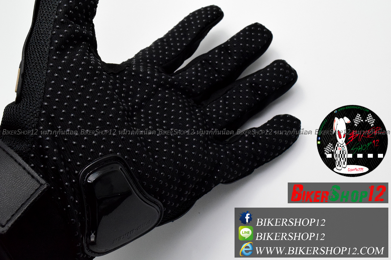 ถุงมือpro-biker สีดำ (ราคาพิเศษ)