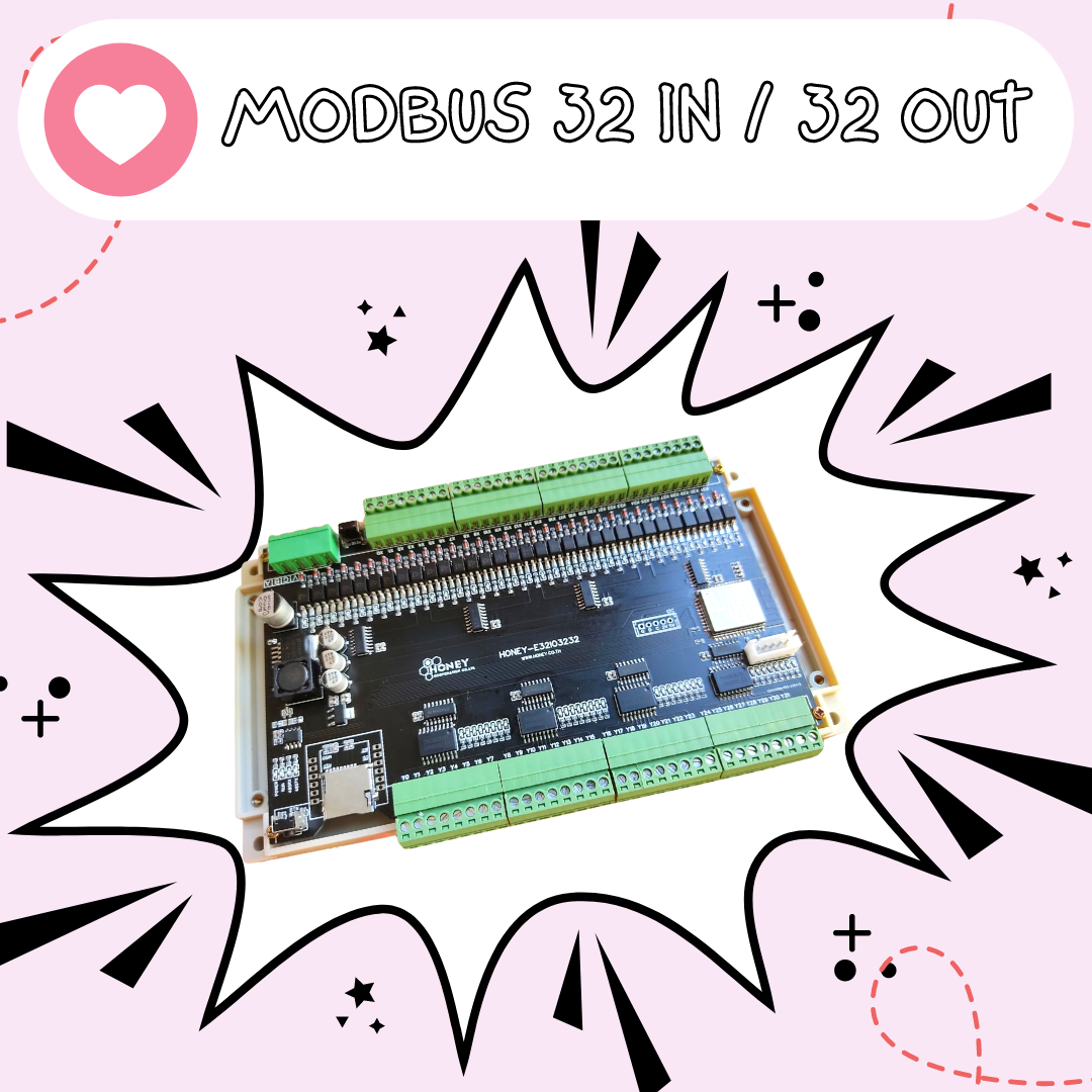 MODBUS-IO 32 IN 32 OUT [ HONEY-E32-32DI-32DO ]