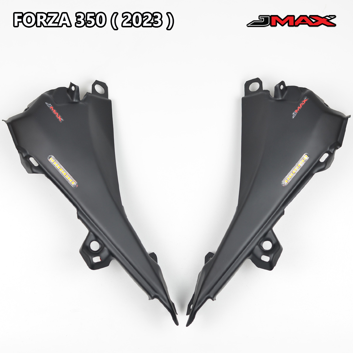 ตัวอุดกระจกสีดำด้าน (มีไฟเลี้ยว) FORZA 350 2023 J MAX