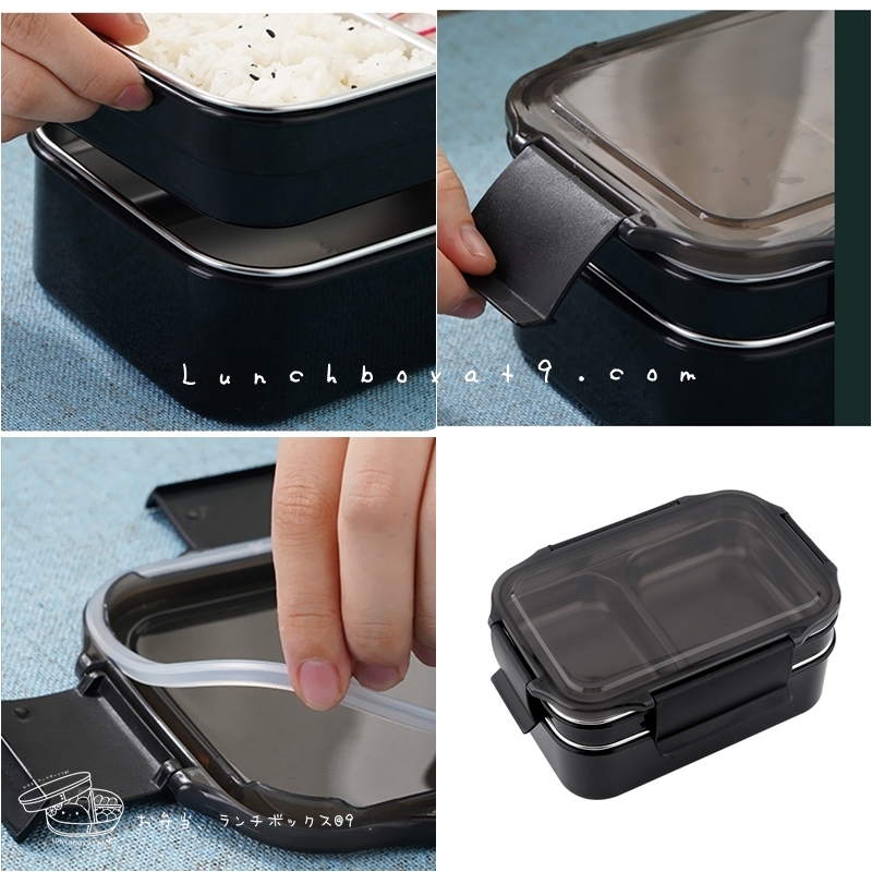 Stainless Bento Set Korea Style - กล่องเบนโตะสแตนเลส 2 ชั้น