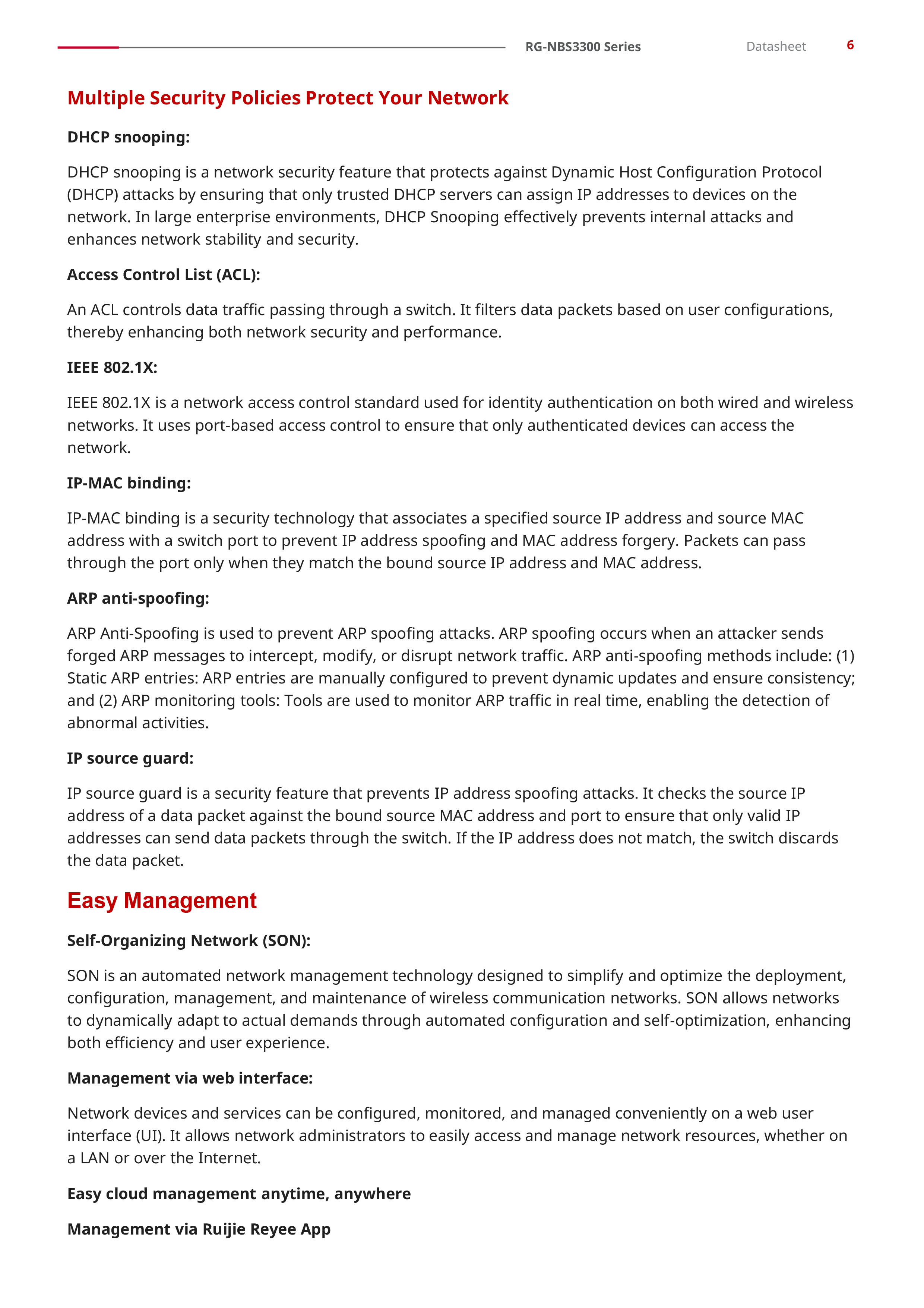 RUIJIE RG-NBS3300-8MG2XS-P, 8-Port Muti-Gigabit Layer 2 Managed Switch with 8 x PoE+ Ports, and 2 x SFP+ Uplink Ports BY BILLIONAIRE SECURETECH RG-NBS3300-8MG2XS-P