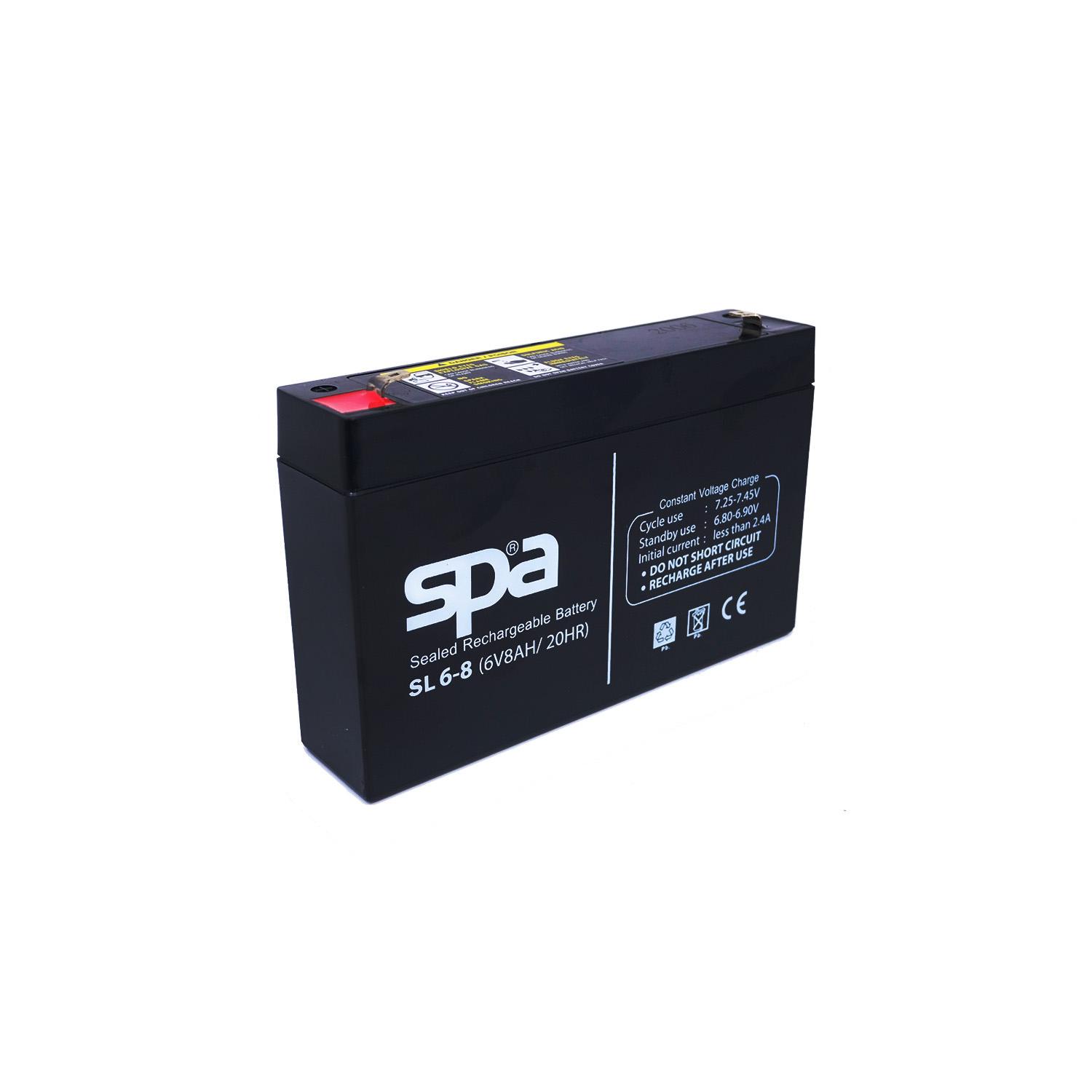 SPA แบตเตอรี่สำรองไฟ 6V 8Ah