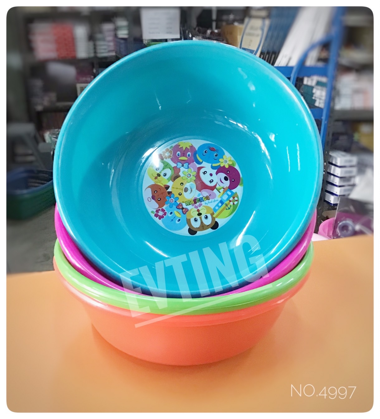 กะละมังบอลลูน No.4997 คละสี (Hippo)