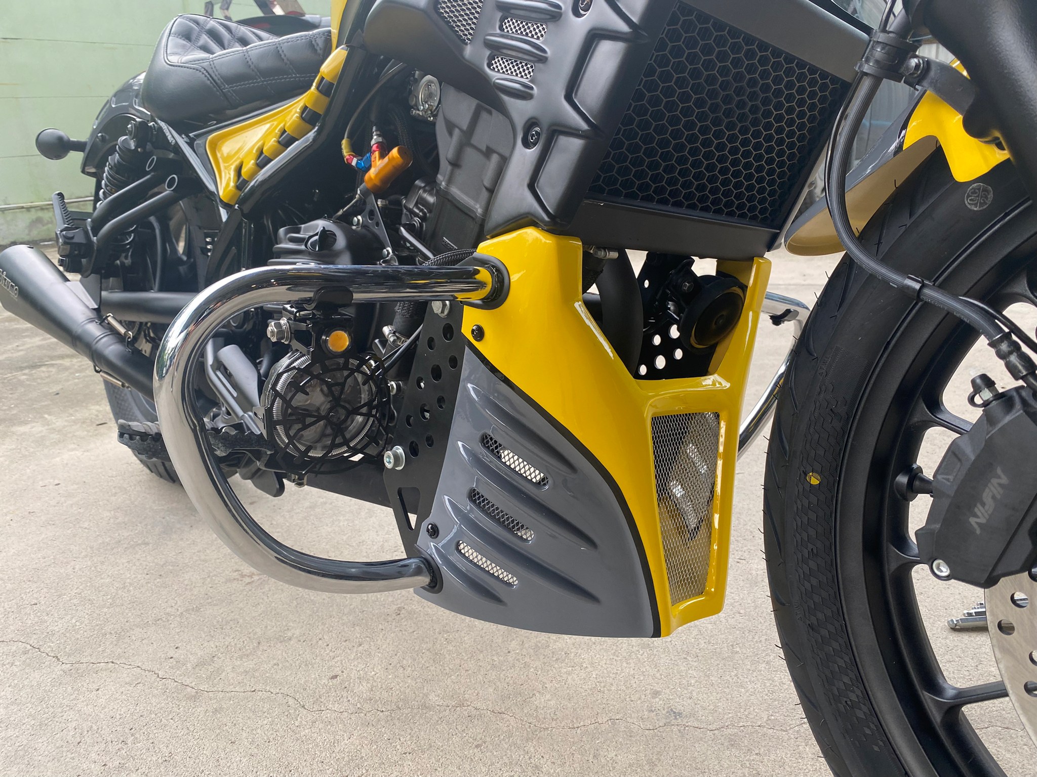 แคชบาร์ Rebel 300 V.2 Motolordd สีดำ 3500 โครเมี่ยม 3700