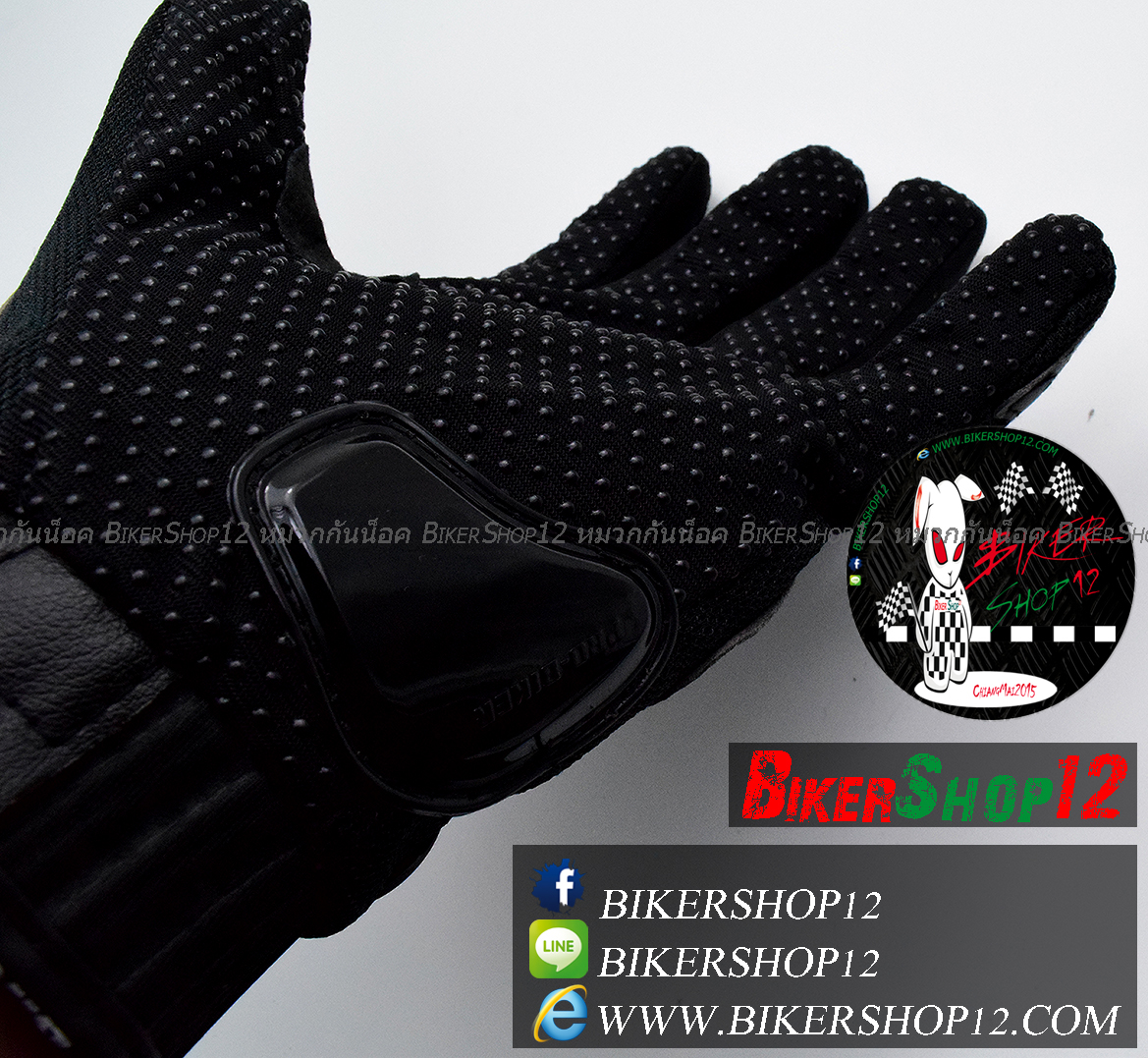ถุงมือpro-biker (kevlarเคฟล่า) สีดำ (ราคาพิเศษ)