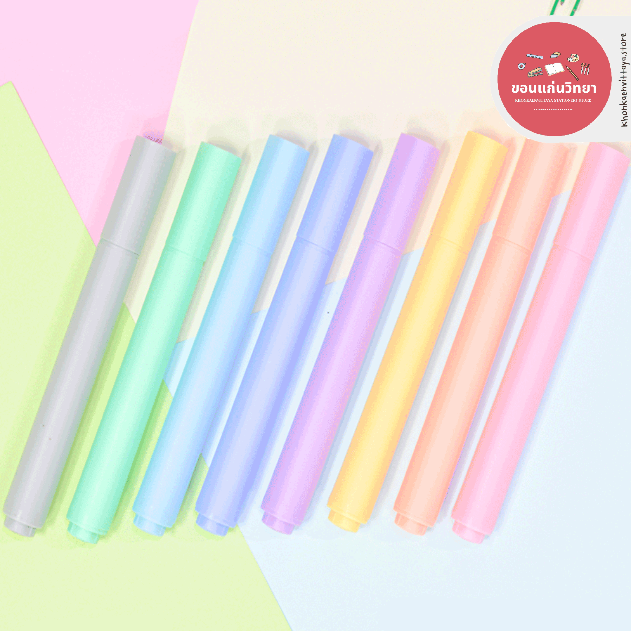 ปากกาเน้นข้อความ Highlighter CHOSCH รุ่น CS-H716 8 สี จำนวน 1 แพ็ค