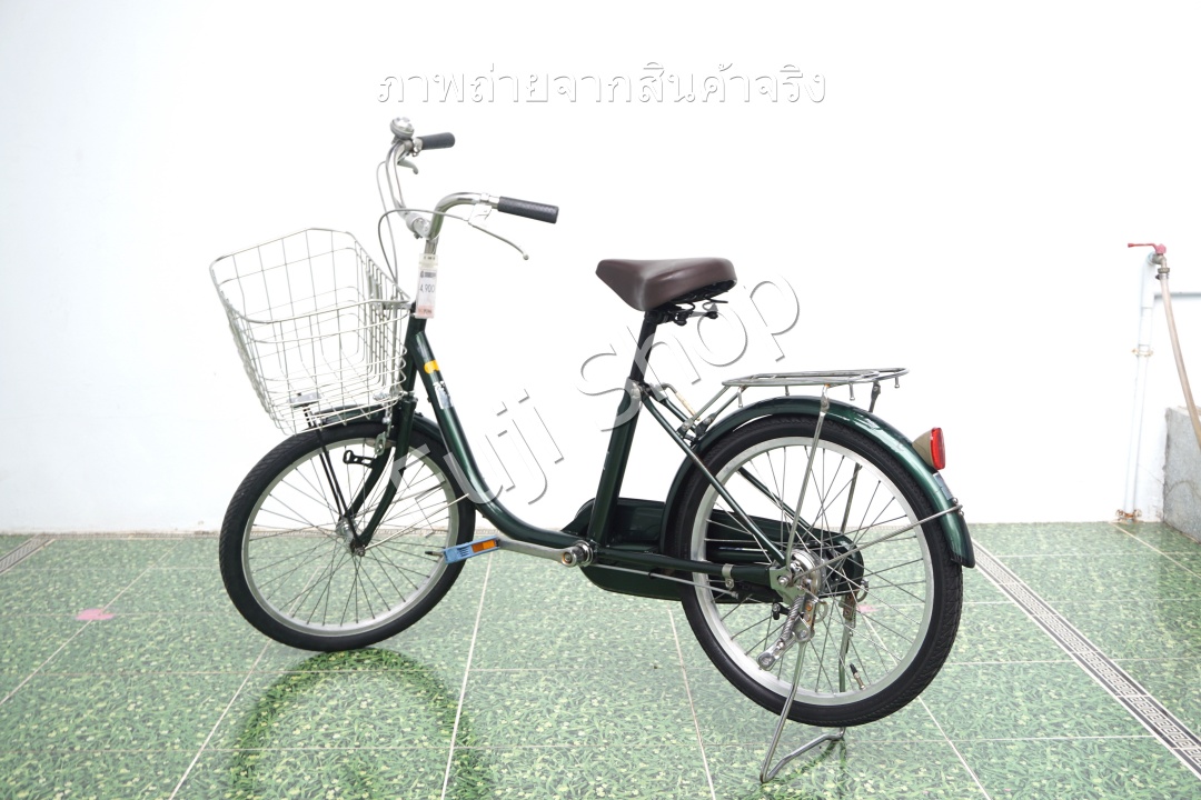 จักรยานแม่บ้านญี่ปุ่น - ล้อ 20 นิ้ว - ไม่มีเกียร์ - สีเขียว [จักรยานมือสอง]