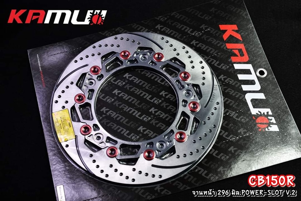 จานดิสก์หน้าCB150R 296 มิล . Power-Slot V.2