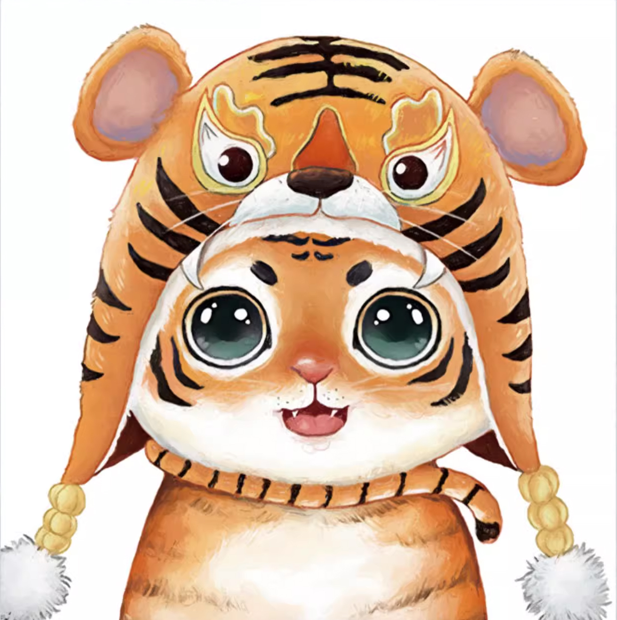 cat-1025 *สินค้าหมด* ชุดปักครอสติช ลายแมวหัวเสือ ชุดที่ 2 (ไม่มีเดินเส้น ผ้า11CTพิมพ์ลาย ปัก 3 เส้นเล็ก) ขนาด 49*49 ซม.ผ้าครอสติช 11CTพิมพ์ลายปักบนผ้า ไหมคอตตอน 26 สี ผังลาย เข็ม