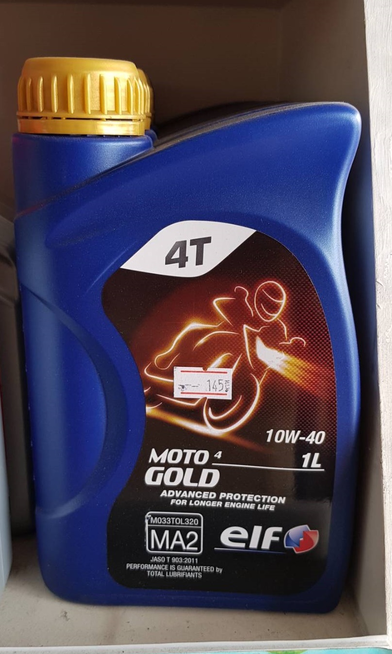 น้ำมันเครื่อง ELF Moto gold 4T 10W40