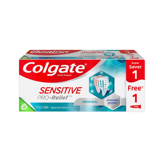 COLGATE ยาสีฟัน คอลเกต ยาสีฟัน เซนซิทีฟ โปรรีลีฟ ออริจินัล 110 กรัม x 2 หลอด (แพ็คคู่)