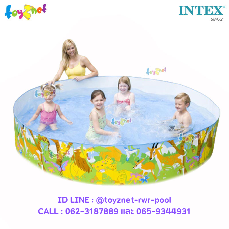 Intex Ocean Play Snapset Pool 8ft (2.44x0.46 m.) Lion no.58472