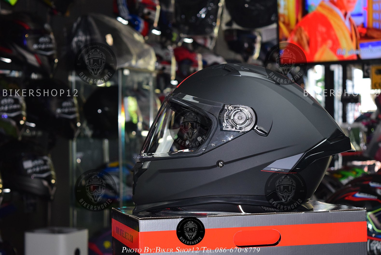 หมวกกันน็อคMT Braker SV สีดำด้าน