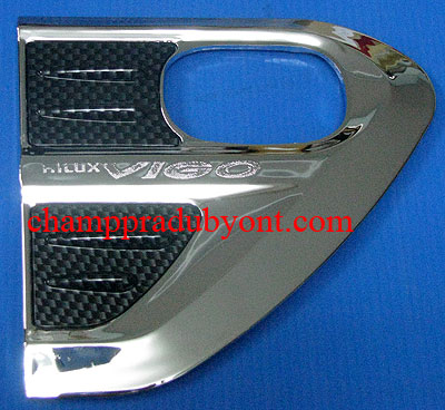 ครอบไฟเลี้ยวข้างโครเมี่ยม TOYOTA VIGO 04-11 ลายเคฟล่า