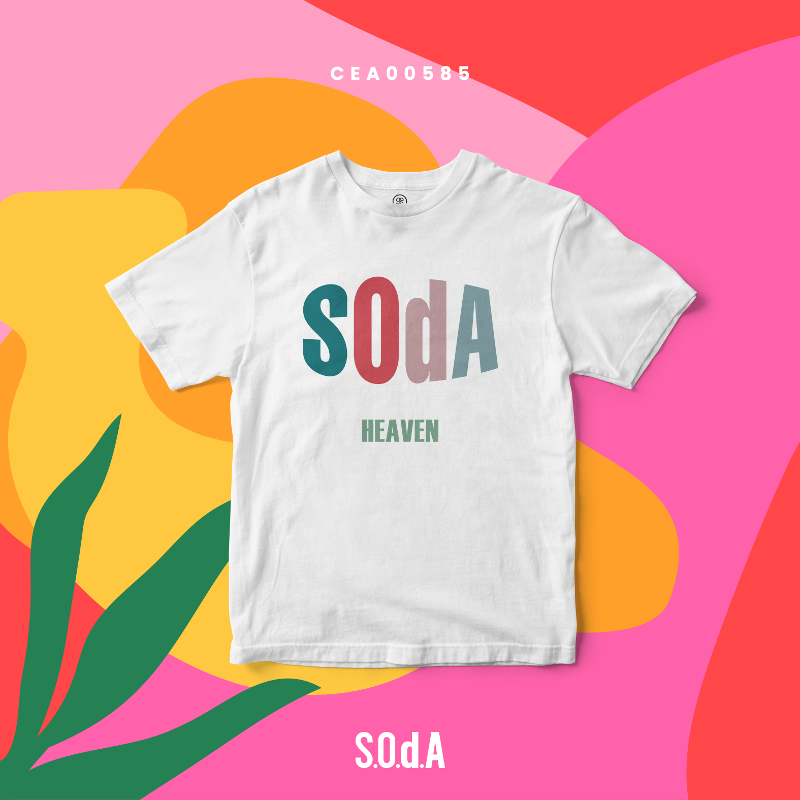 เสื้อยืด พิมพ์ลาย S.O.d.A Heaven รหัส CEA00585 #เสื้อยืด #SOdA