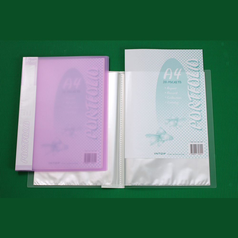 แฟ้มแคตตาล็อก แฟ้มโชว์เอกสาร A4 20 ช่อง P500