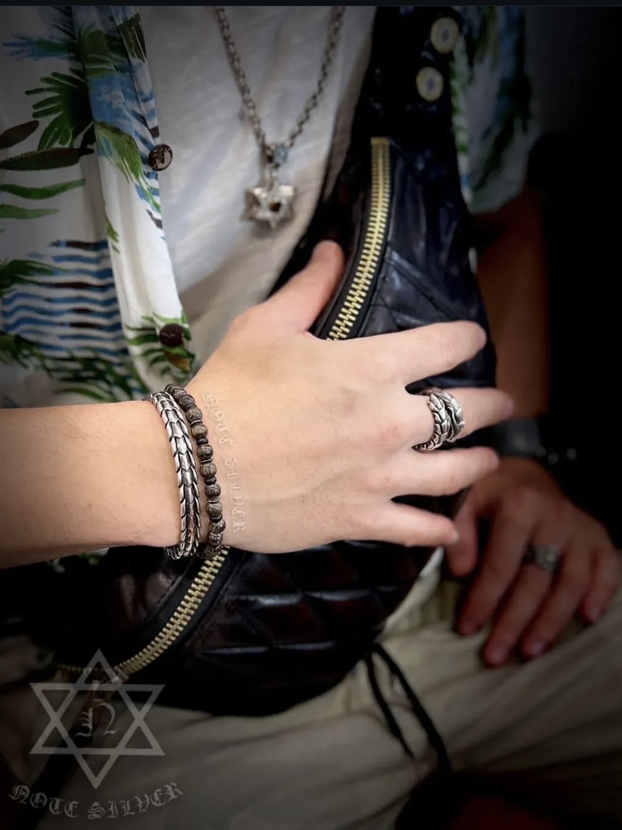 กำไลเกล็ดมังกร Lucky Dragon Sterling Silver 925 NSBL3147
