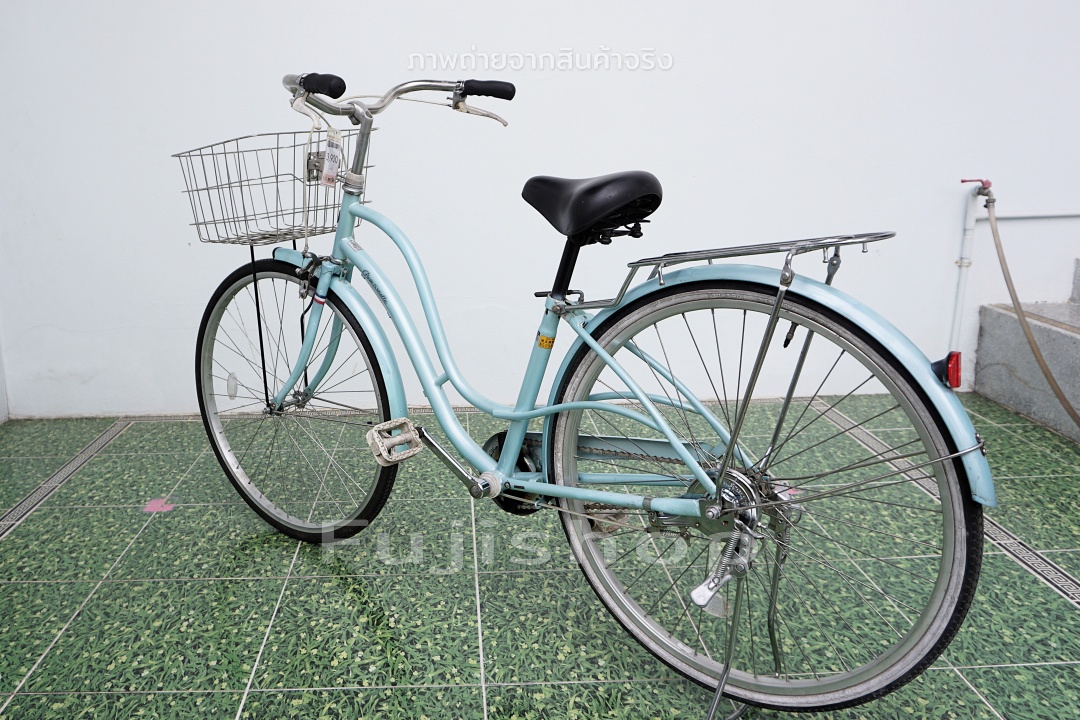 จักรยานแม่บ้านญี่ปุ่น - ล้อ 26 นิ้ว - ไม่มีเกียร์ - Pom Ponette - สีฟ้า [จักรยานมือสอง]