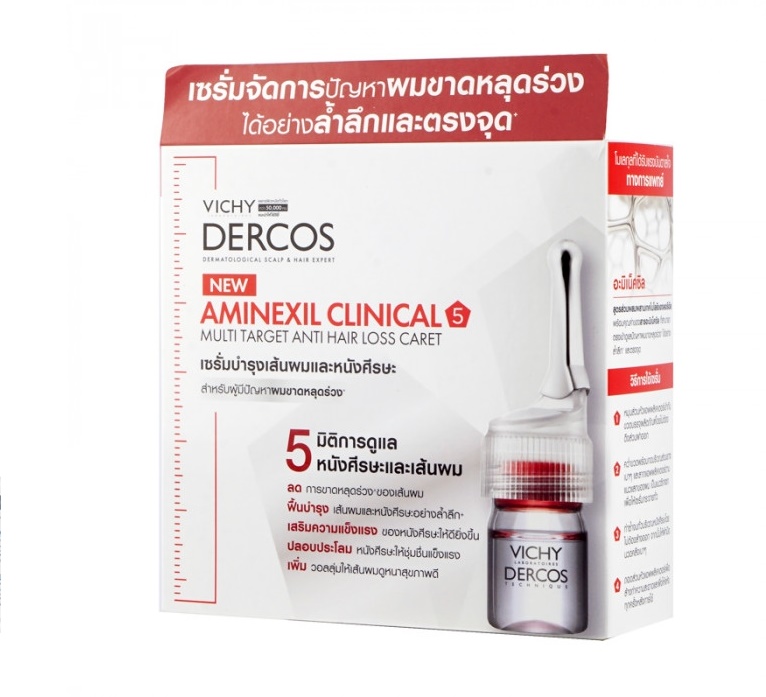 Vichy DERCOS Aminexil Clinical 12*6ML (วิชี่ เดอคอส อะมิเน็กซิล คลีนิคอล)