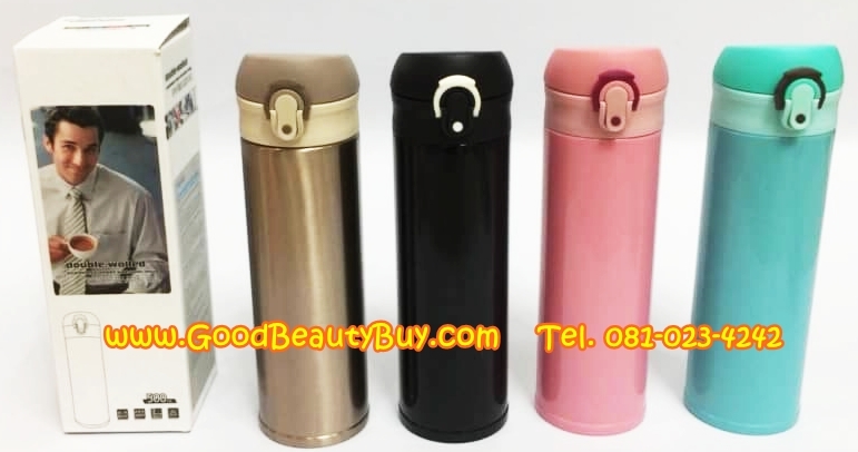 กระติกน้ำร้อน กระติกสุญญากาศ ขวดน้ำสุญญากาศ ขวดน้ำร้อน ขวดน้ำเย็น (Vacuum Flask รุ่น 304) ขนาด 500ml