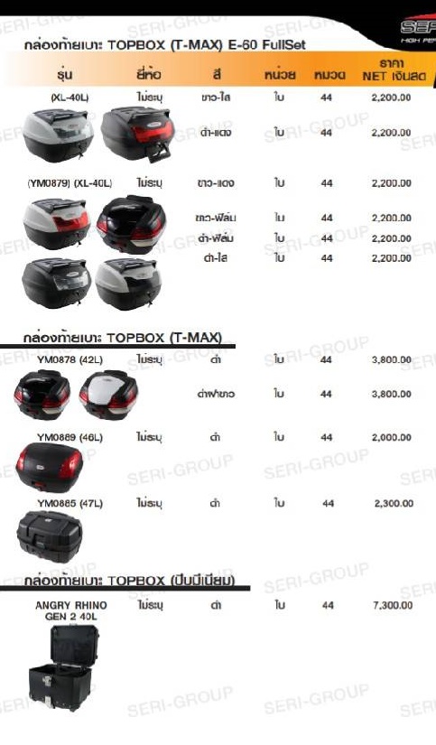 กล่อง GRAND มีทุกขนาด