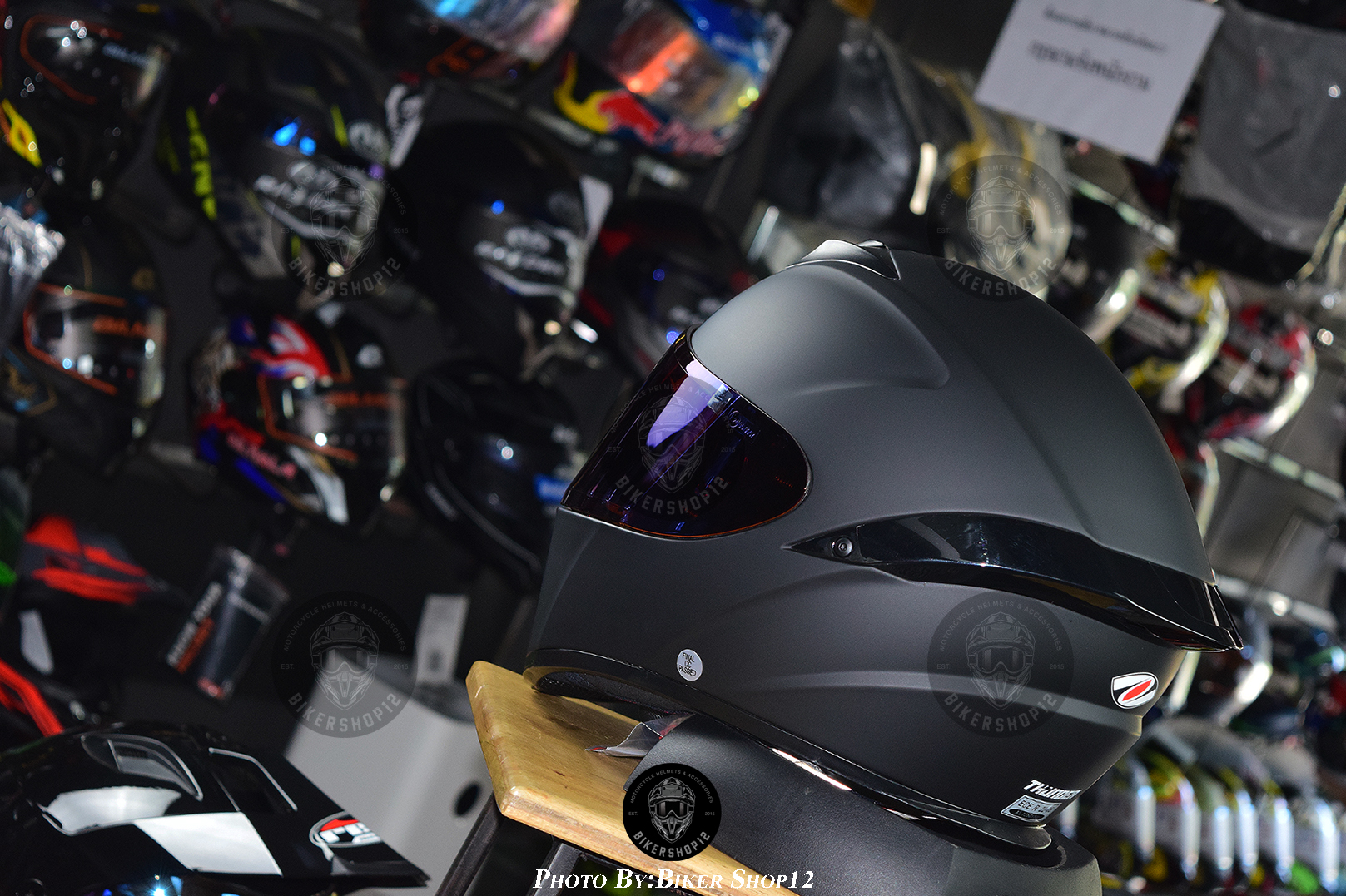 หมวกกันน็อค REAL รุ่น THUNDER สี ดำด้าน