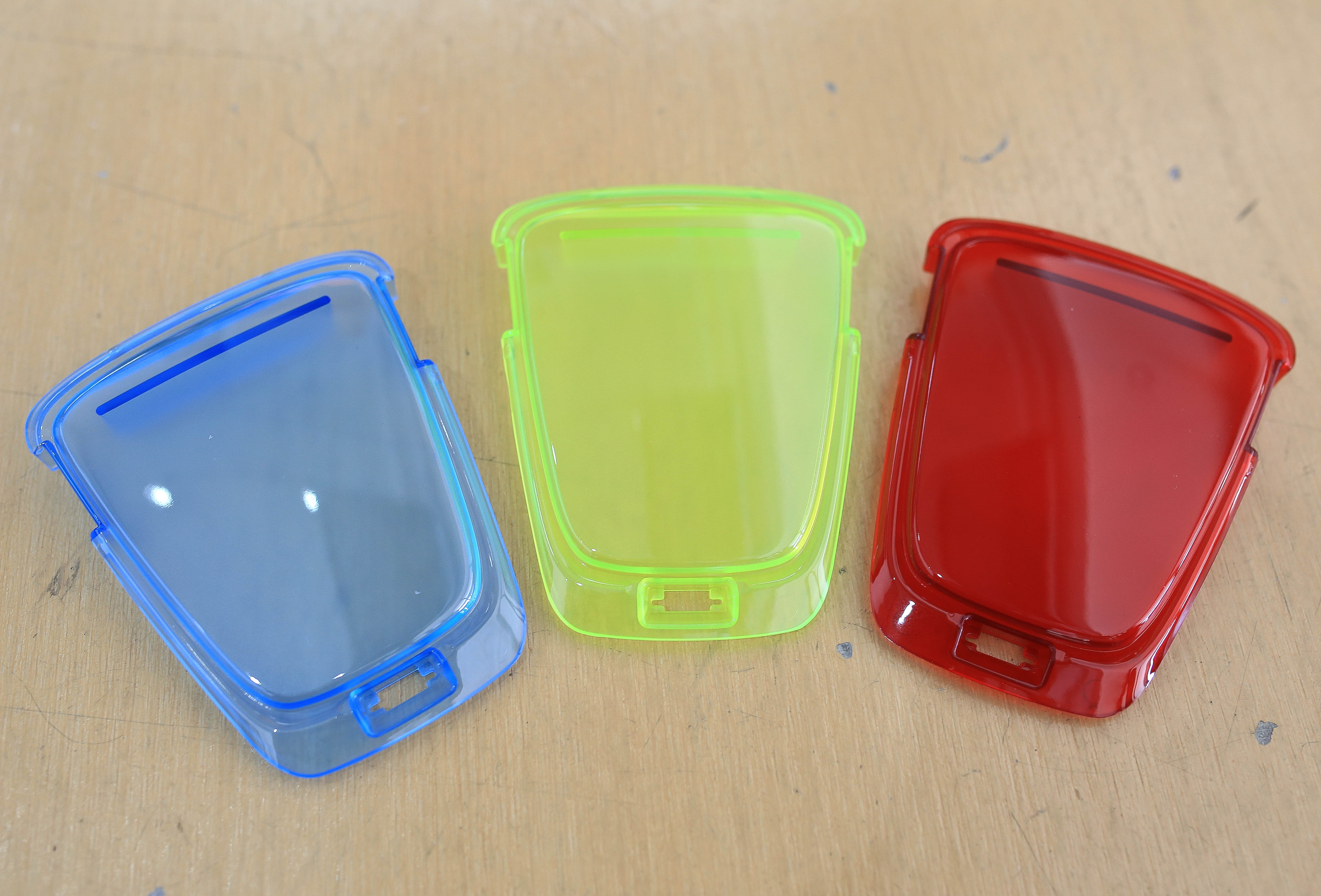 ฝาครอบหน้าแต่งสีใส แดง น้ำเงิน เขียว งานเทียม Giorno+ ราคา180