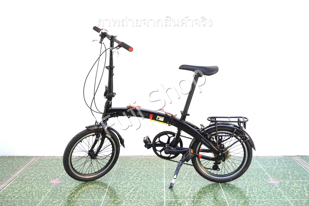 จักรยานพับได้ญี่ปุ่น - ล้อ 18 นิ้ว - มีเกียร์ - อลูมิเนียม - Ibiza Pro - สีดำ [จักรยานมือสอง]