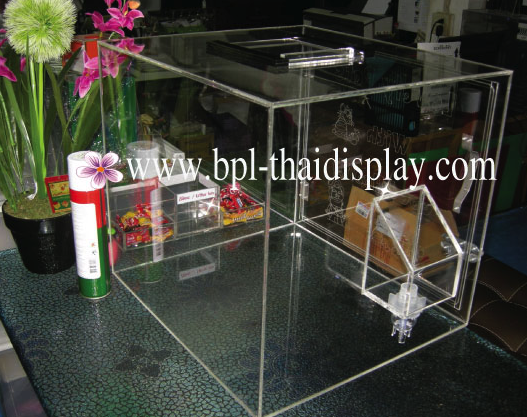 ตู้ให้ ออกซิเจน สัตว์เลี้ยงขนาดกลาง เป็นอะครีลิคใส หนา 4.76 มม.