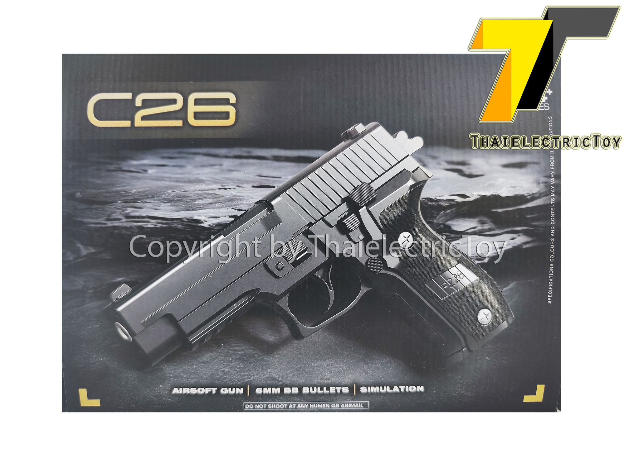 ปืนอัดลมเหล็ก Sig sauer p226 ชักยิงทีล่ะนัด ลำกล้องยาว 7.5 นิ้ว หนัก 507 กรัม