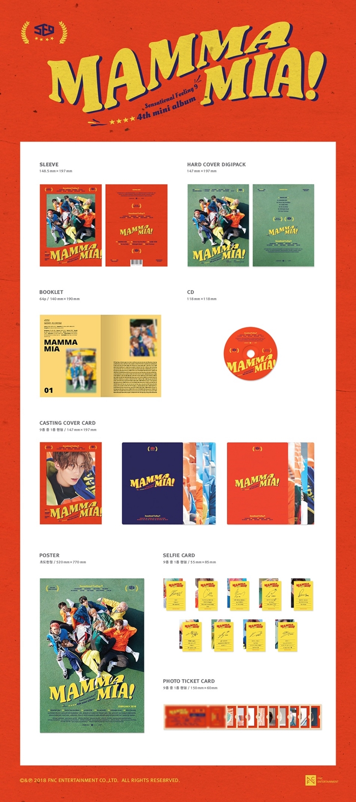 [PRE-ORDER] SF9 - 4th Mini Album "MAMMA MIA!" (Normal Edition)