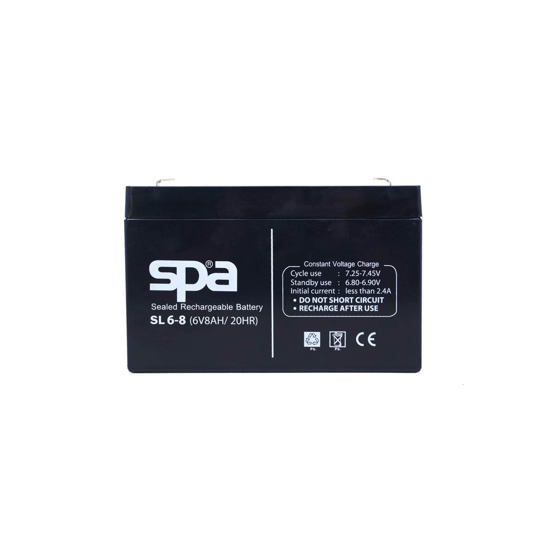 SPA แบตเตอรี่สำรองไฟ 6V 8Ah