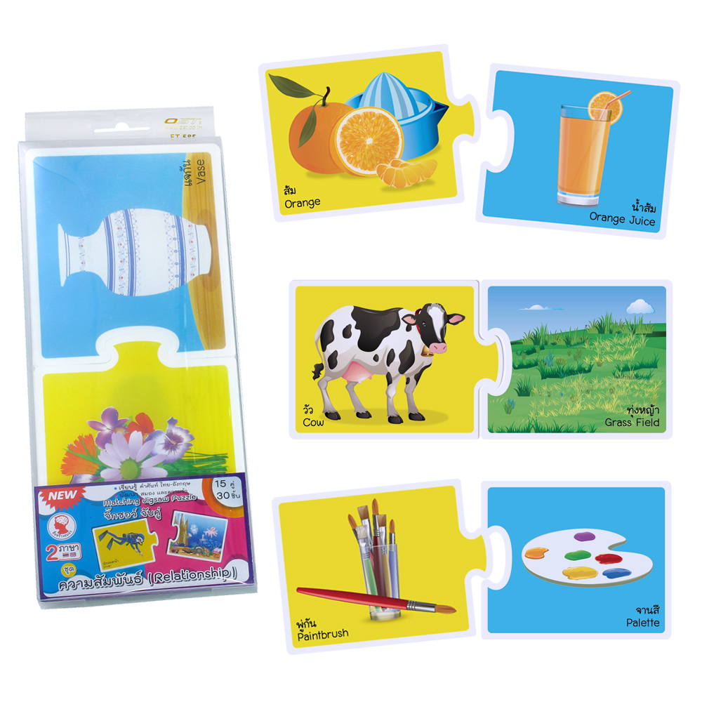 Two Piece Matching Puzzles Game ET-585 Associations What Goes Together