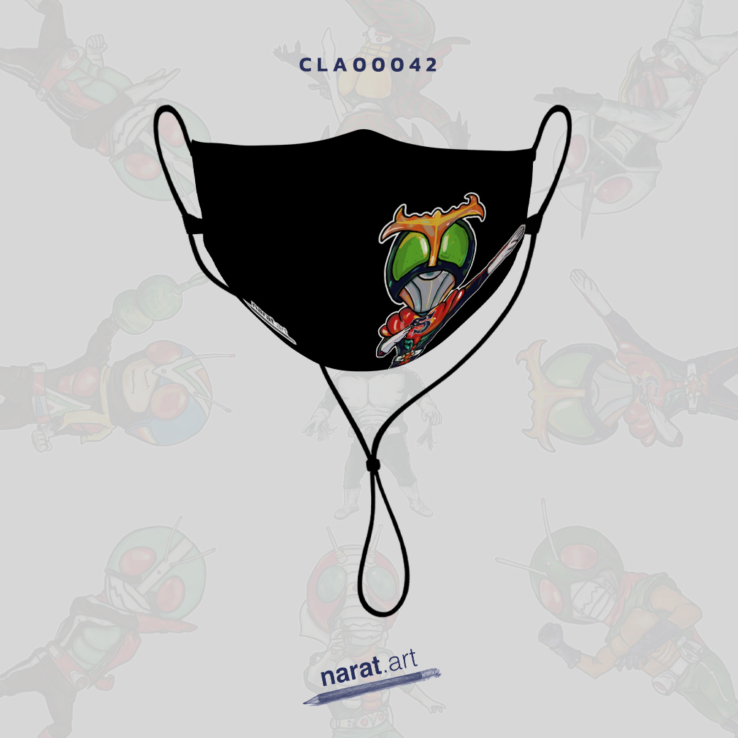Kamen Rider Stronger แมสผ้า หน้ากากผ้าปิดจมูก CLA00042 #naratart #แมสผ้า