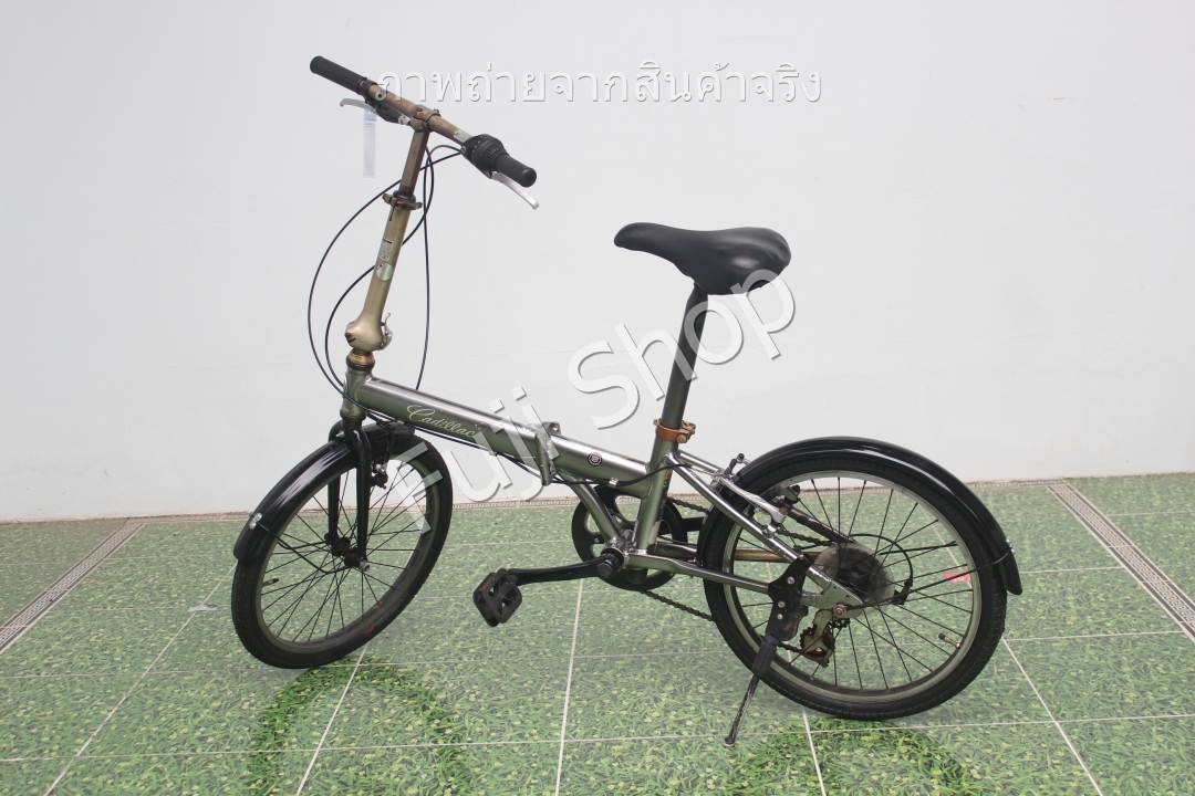 จักรยานพับได้ญี่ปุ่น - ล้อ 20 นิ้ว - มีเกียร์ - อลูมิเนียม - Cadillac - สีเทา [จักรยานมือสอง]