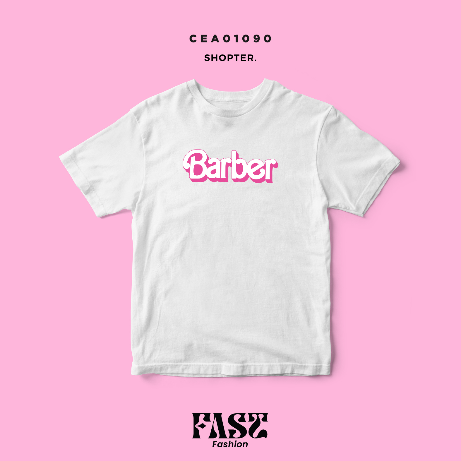 เสื้อยืด พิมพ์ลาย Barber Collection รหัส CEA01090 #เสื้อยืด #FastFashion