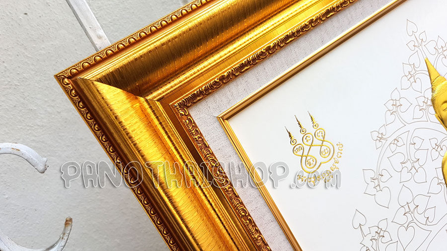 กรอบรูปหลวงพ่อพุทธโสธร 3 มิติเคลือบทอง
