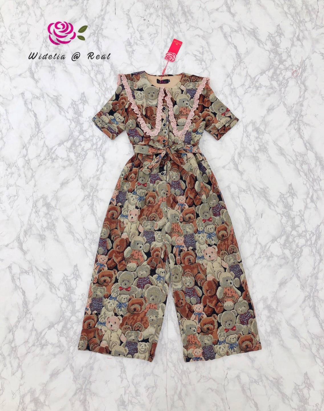 Vintage Jumpsuit จั้มสูทขาบานแสนสวย