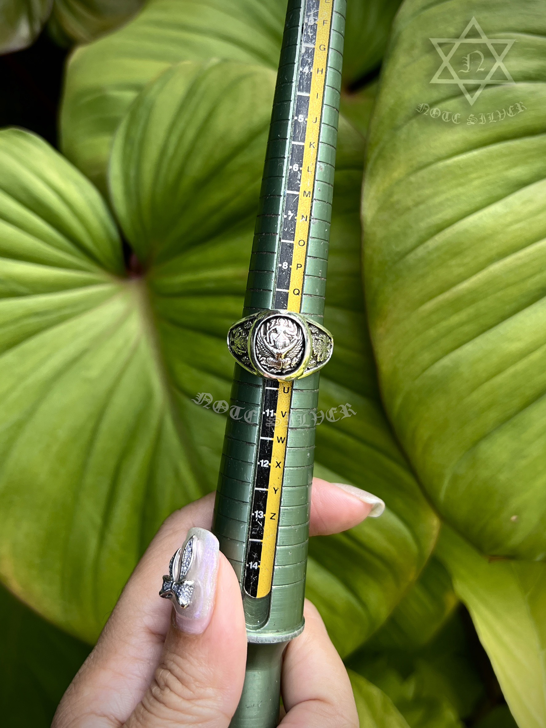 เลี่ยมกรอบแหวนพระ Sterling Silver 925 NSSV3368