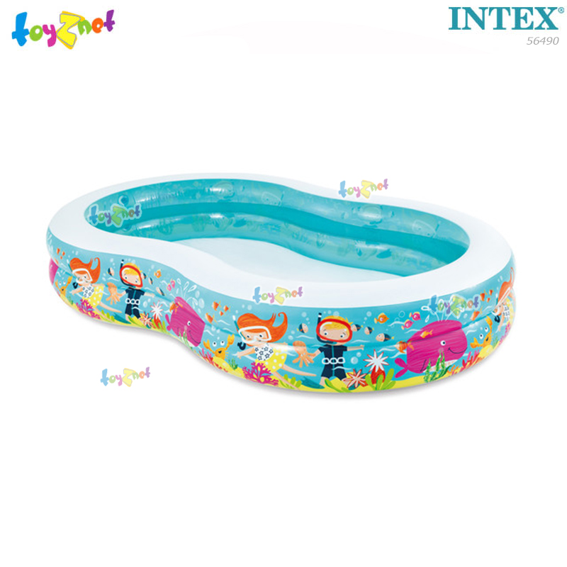 Intex Swim Center Divers And Fun Sea Creatures Snapset Pool 2.62x1.60x0.46 m No.56490