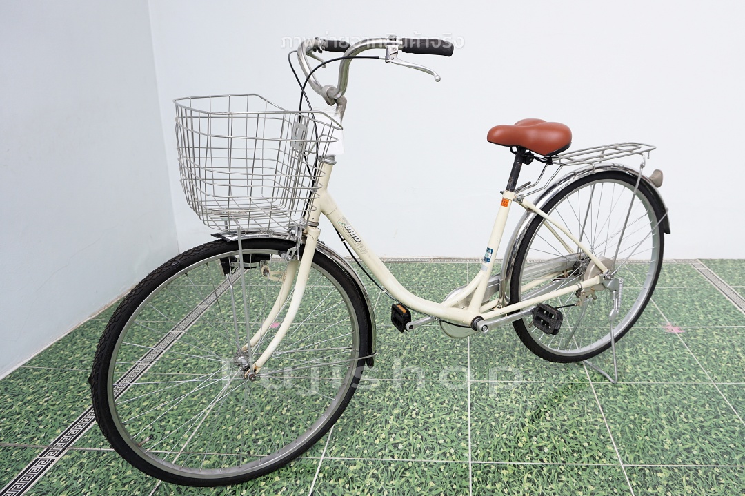 จักรยานแม่บ้านญี่ปุ่น - ล้อ 26 นิ้ว - ไม่มีเกียร์ - Brid - สีครีม [จักรยานมือสอง]