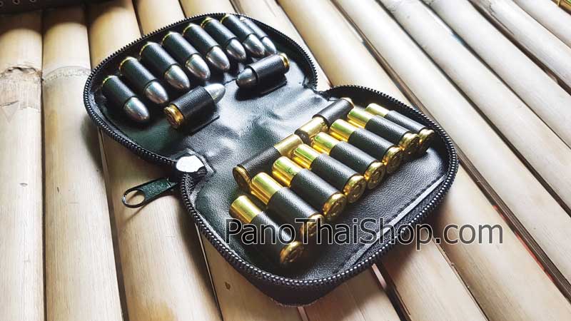 กระเป๋าใส่ลูกกระสุนปืน ใส่กับลูก.38,9มมและ357 ใส่กระสุนได้ 20 นัด.