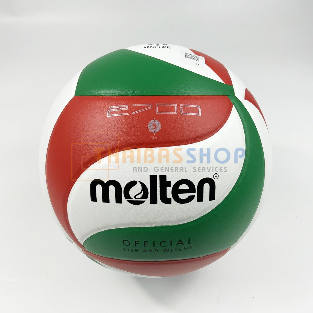 (ของแท้ 100%) ลูกวอลเลย์บอล Molten V5M2700 ลูกวอลเลย์บอล size 5 หนัง PVC กันน้ำ วอลเลย์บอล เหมาะกับสนามกลางแจ้ง