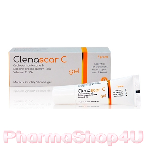 ClenaScar C Gel สูตรเดียวกับ Dertmatix Ultrea 7 G. (ผลิตภัณฑ์สำหรับรอยแผลเป็นนูน)